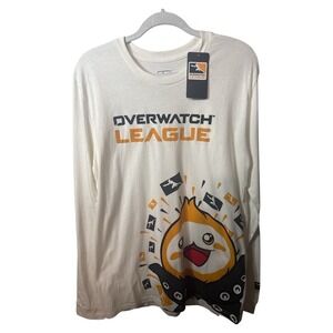 Overwatch League Pachimari Long Sleeve Graphic T-Shirt White Medium NWT
